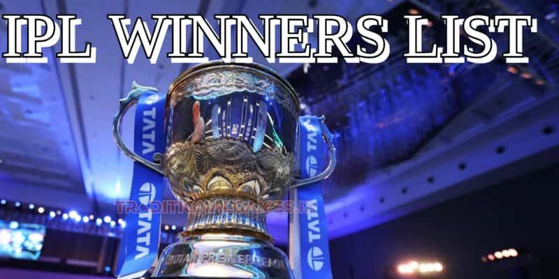 IPL Winners List All Season