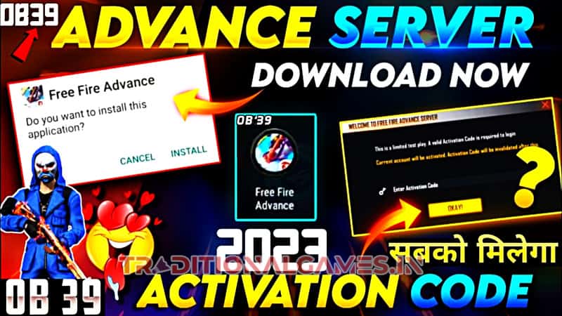 Free Fire Advance Server Code 2023