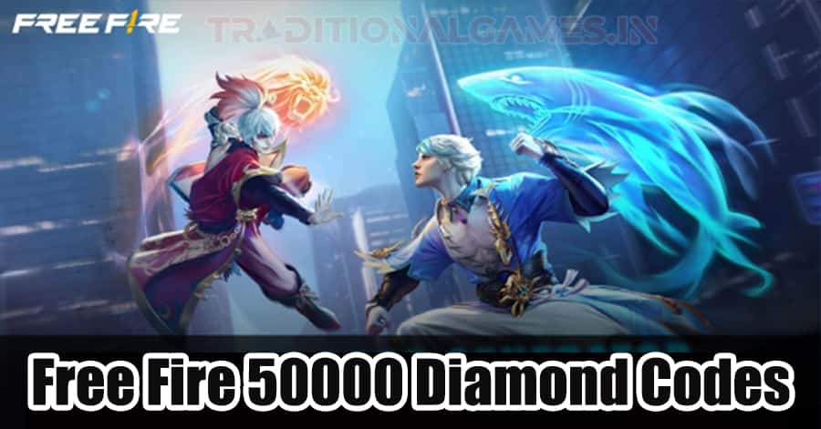 Free Fire Redeem 50000 Diamond Codes