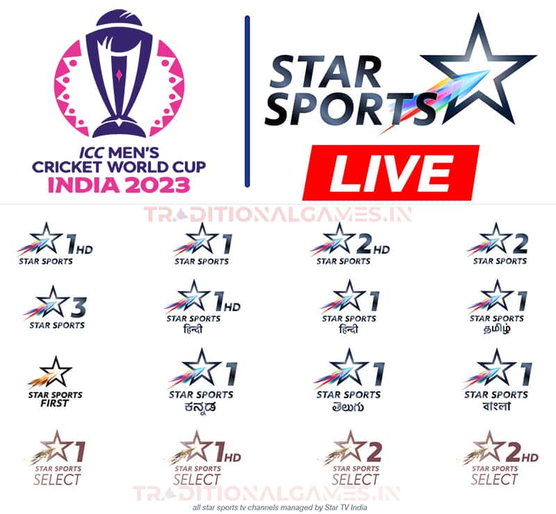 star sports icc worlcup 2023 live streaming on tv