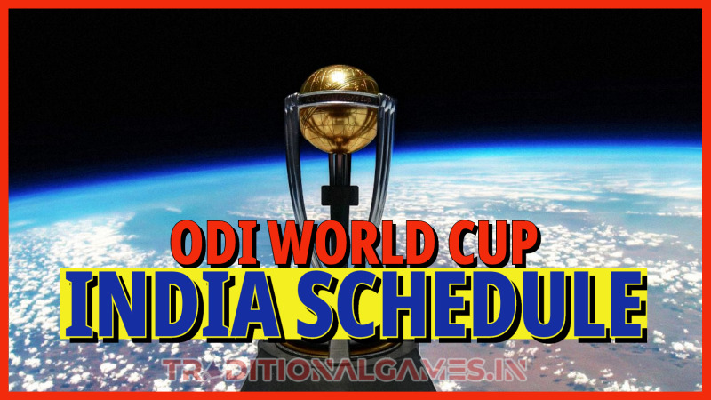 ODI WORLD CUP TEAM INDIA SCHEDULE