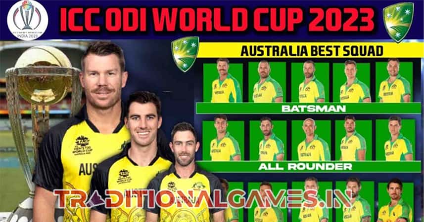 Australia Squad For ICC Wold Cup