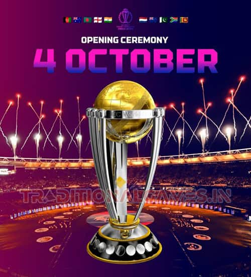 Cricket World Cup 2023 Opening Ceremony date 