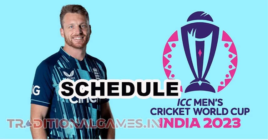 England ICC ODI World Cup Schedule
