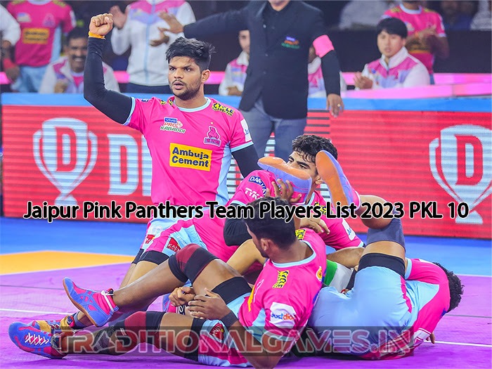 Jaipur Pink Panthers Team Players List 2023 PKL 10
