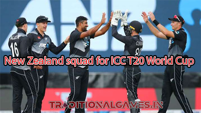 New Zealand squad for ICC T20 World Cup